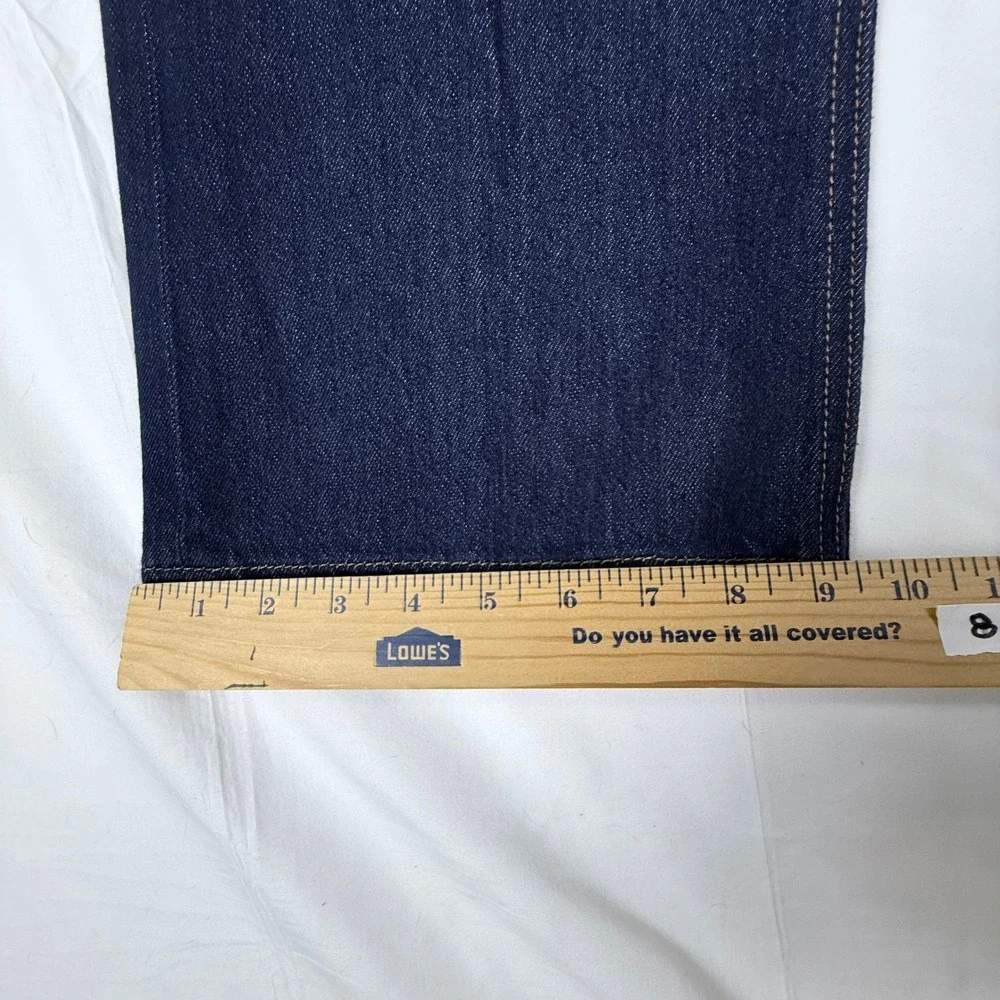 LOFT Wide Leg Jeans Womens 4P Dark Wash High Rise Denim Minimalist Classic